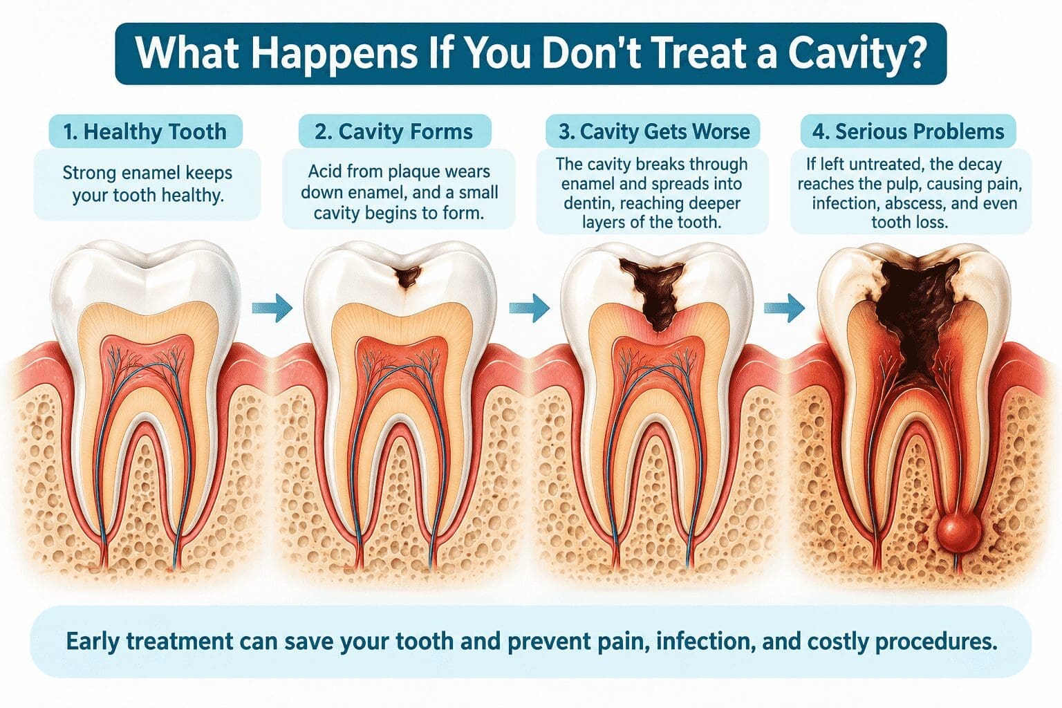 untreated cavity untreated cavity
